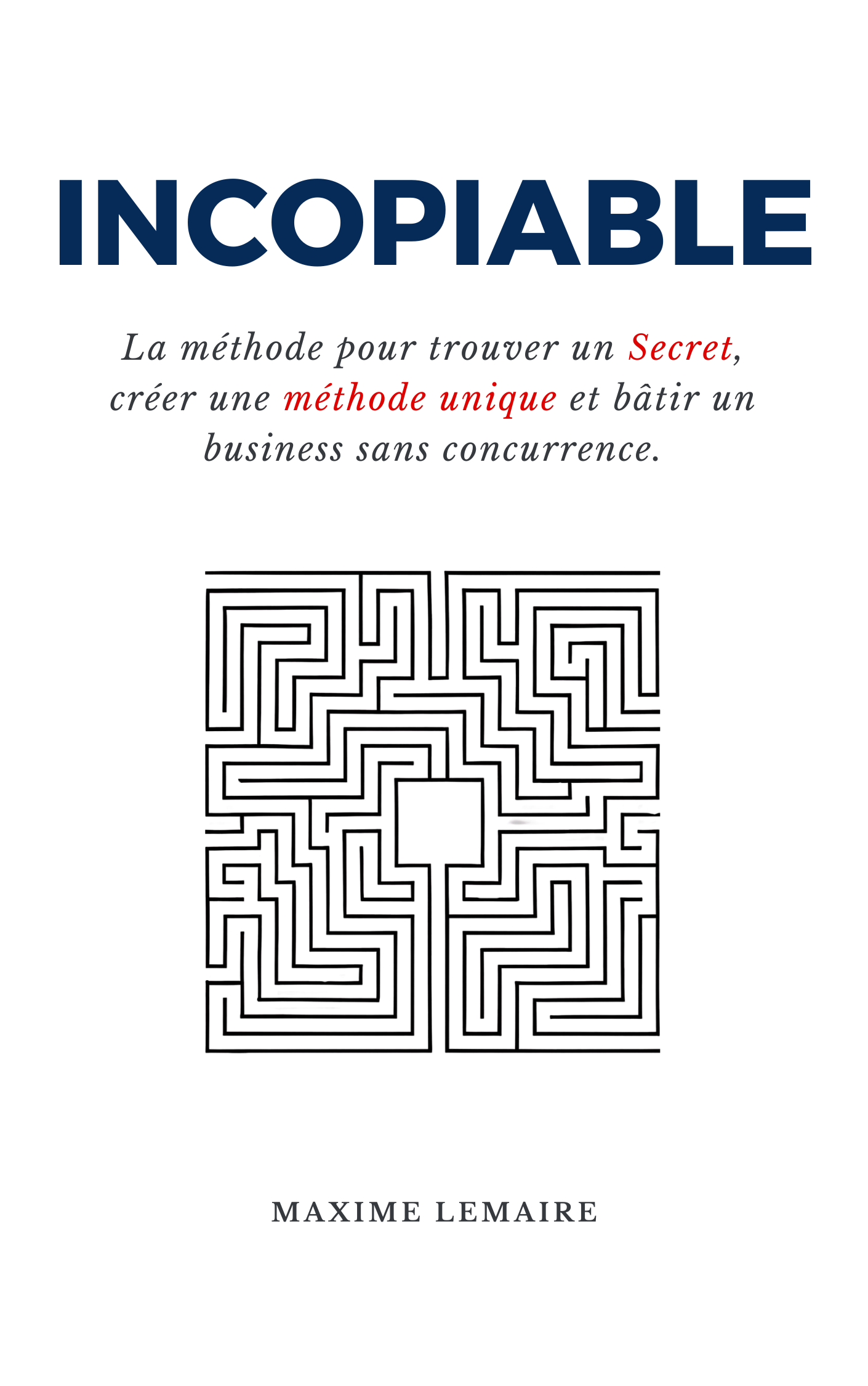 Couverture du livre Incopiable